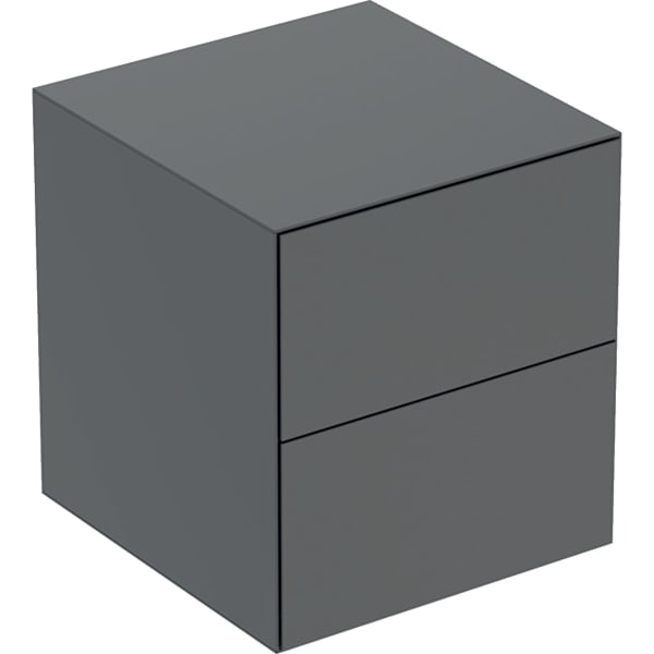 GEBERIT Boční skříňka Geberit ONE se dvěma zásuvkami Láva / Lak matný #505.077.00.3