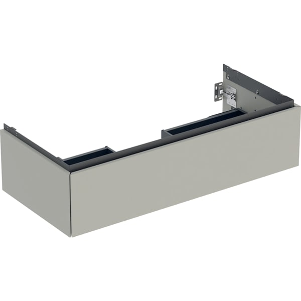 GEBERIT Skříňka pod umyvadlo Geberit ONE, s jednou zásuvkou Šedo-béžová / Lak matný #505.074.00.7