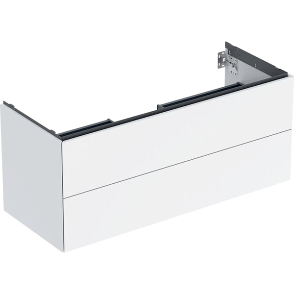 GEBERIT Skříňka pod umyvadlo Geberit ONE, se dvěma zásuvkami Bílá / Lakované s vysokým leskem #505.265.00.1
