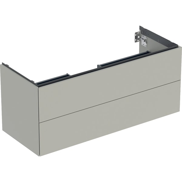 GEBERIT Skříňka pod umyvadlo Geberit ONE, se dvěma zásuvkami Šedo-béžová / Lak matný #505.265.00.7