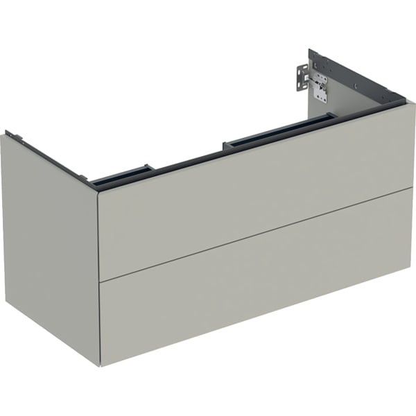 GEBERIT Skříňka pod umyvadlo Geberit ONE, se dvěma zásuvkami Šedo-béžová / Lak matný #505.264.00.7