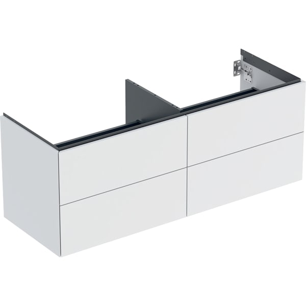 GEBERIT Skříňka pro umyvadlo na desku Geberit ONE, se čtyřmi zásuvkami Bílá / Lak matný #505.266.00.2