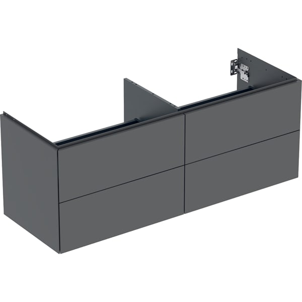 GEBERIT Skříňka pro umyvadlo na desku Geberit ONE, se čtyřmi zásuvkami Láva / Lak matný #505.266.00.3