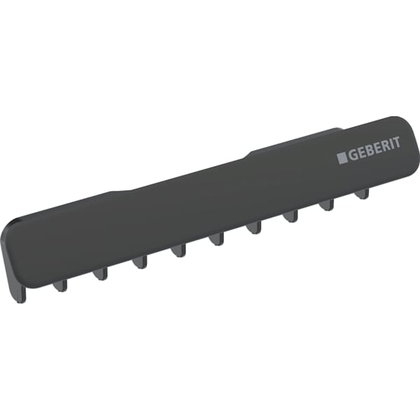GEBERIT Kryt odtoku Geberit ONE s hřebenovou vložkou, magnetické upevnění Černá matná / Nanesena vrstva easy-to-clean #505.082.14.1