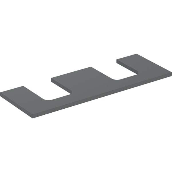 GEBERIT Umyvadlová deska Geberit ONE s výřezem, pro umyvadlo na desku, tvar misky Láva / Lak matný #505.276.00.3