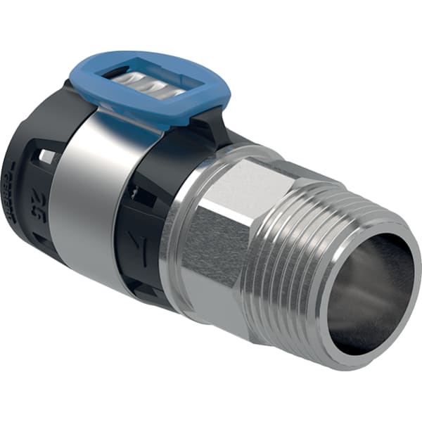 GEBERIT Přechodka Geberit FlowFit s vnějším závitem, nerezová ocel #619.702.00.1