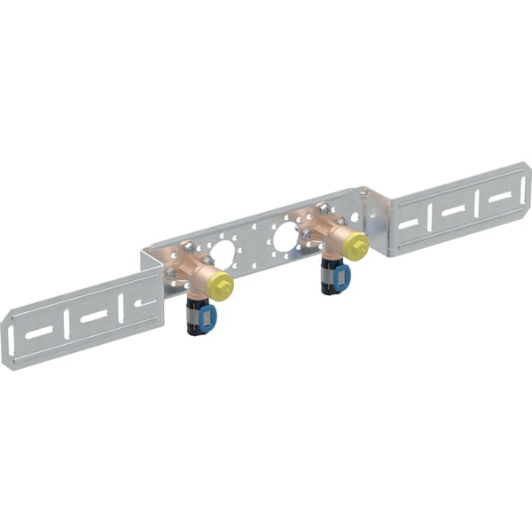 GEBERIT Nástěnka Geberit FlowFit 90° předmontovaná, dvojitá, odsazená #619.660.00.1