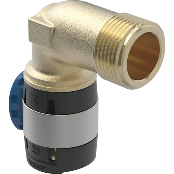 GEBERIT Přechodové koleno Geberit FlowFit 90° s vnějším závitem, dlouhé #620.525.00.1