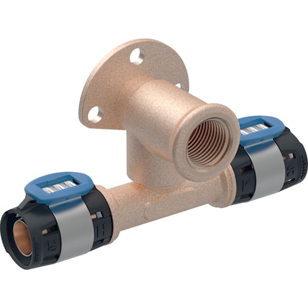 GEBERIT Nástěnka s T-kusem Geberit FlowFit 90° odsazená #620.981.00.1