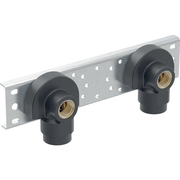 GEBERIT Nástěnka Geberit 90° s vnějším závitem MF 1/2", předinstalovaná, dvojitá #632.865.00.2