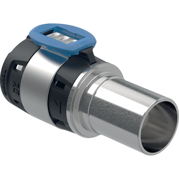 GEBERIT Přechodka Geberit FlowFit na Geberit Mapress, se zásuvným koncem, nerezová ocel #620.253.00.1