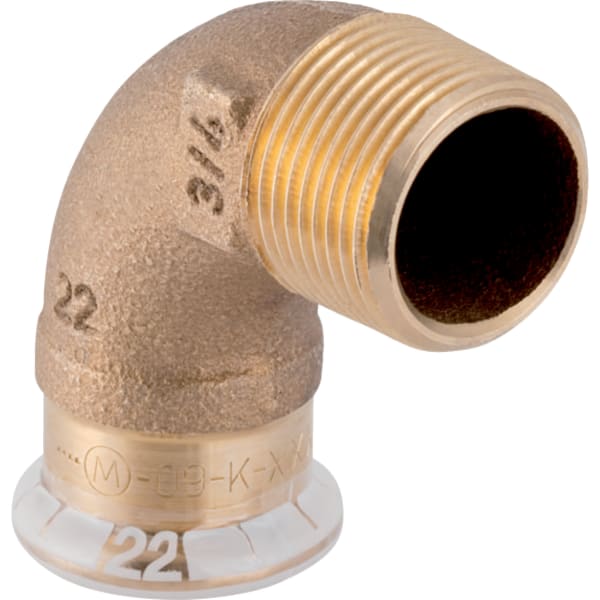 GEBERIT Přechodové koleno Geberit Mapress měď 90° s vnějším závitem #63894