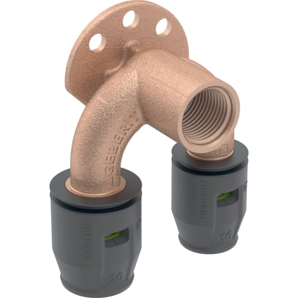 GEBERIT PushFit dvojitý připojovací úhel 90 #650.274.00.1