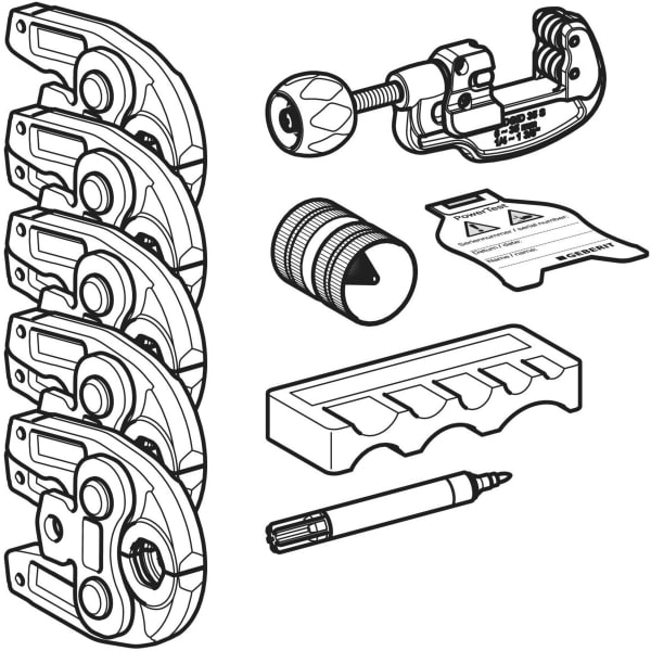 GEBERIT Lisovací čelisti Geberit Mapress set [1] #690.195.00.1