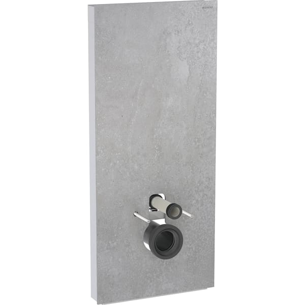 GEBERIT Sanitární modul Geberit Monolith Plus pro závěsné WC, 114 cm, čelní panel z kameniny Čelní opláštění: kamenina betonový vzhled Boční opláštění: hliník #131.231.JV.7