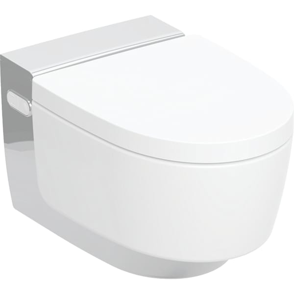 GEBERIT Kompletní závěsné WC Geberit AquaClean Mera Classic WC keramika: bílá / KeraTect Designový kryt: pochromovaná lesklá #146.200.21.1
