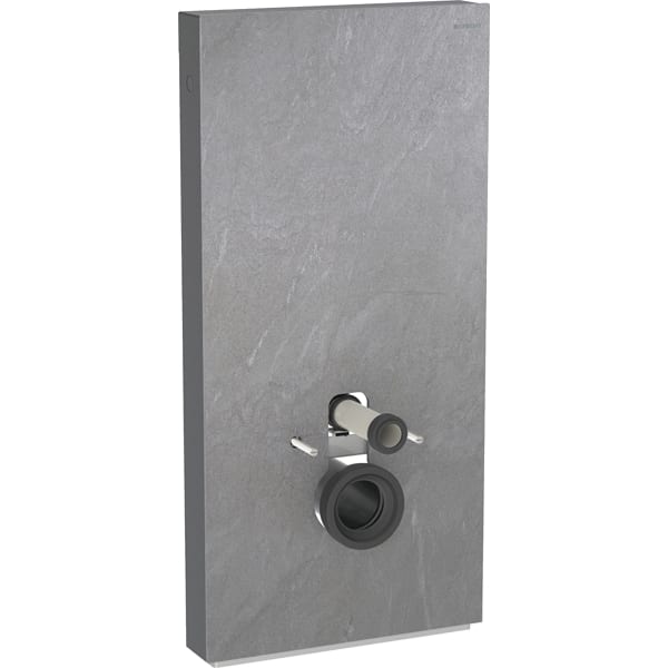 GEBERIT Monolith Plus sanitární modul pro závěsné WC, 101 cm, kameninový čelní panel #131.222.00.7 - Čelní panel: kameninový břidlicový vzhled Boční panel: Hliníkový černý chrom