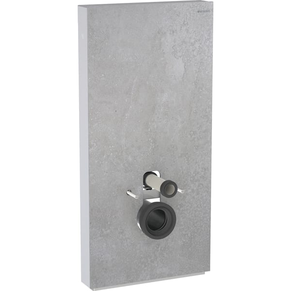 GEBERIT Monolith Plus sanitární modul pro závěsné WC, 101 cm, kameninový čelní panel #131.222.JV.7 - Čelní panel: kameninový vzhled betonu Boční panel: Hliníkový