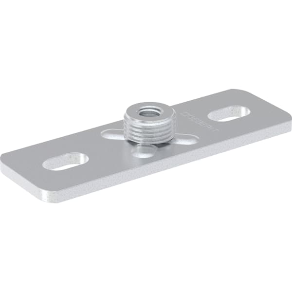 GEBERIT Kotvící destička Geberit obdélníková, dva otvory, se závitovým nátrubkem M10 / G 1/2" #362.851.26.1