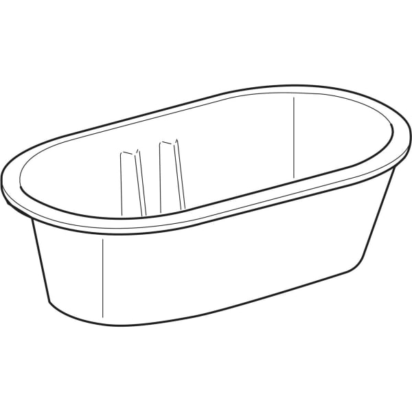 GEBERIT Oválná vana Geberit Bambini pro miminka Alpská bílá / Matný #407010016