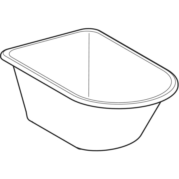 GEBERIT Asymetrická vana Geberit Bambini pro miminka Alpská bílá / Matný #406010016