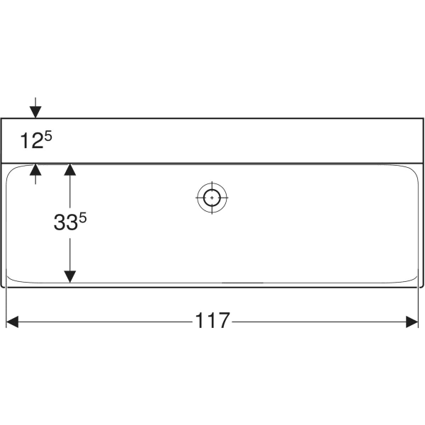 GEBERIT Umyvadlo Geberit Xeno² Bílá / KeraTect #500.552.01.1