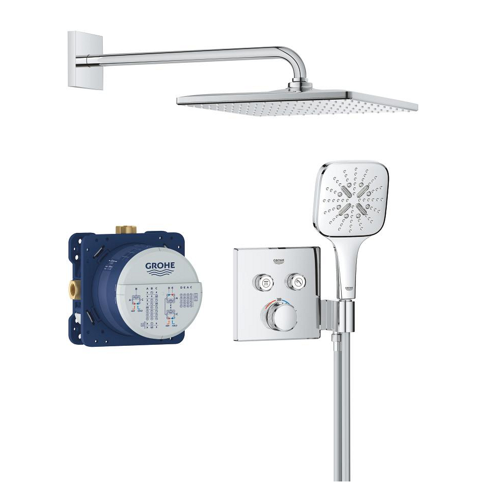 GROHE Grohtherm SmartControl Podomítkový sprchový systém #34865000 - chrom