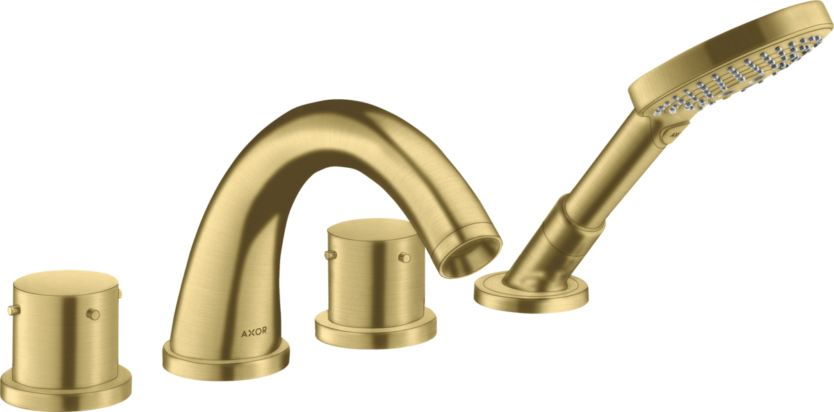 HANSGROHE AXOR Starck 4-otvorová baterie na okraj dlaždice s nulovými rukojeťmi #10451950