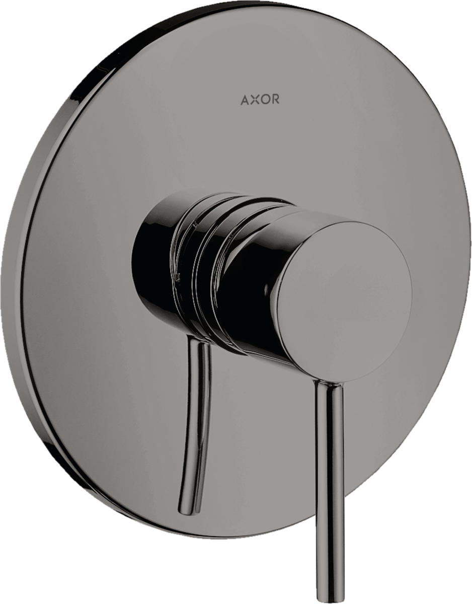 HANSGROHE AXOR Starck podomítková jednopáková sprchová baterie s kolíkovou rukojetí #10616330 - Leštěný černý chrom