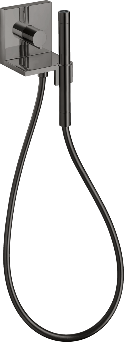 HANSGROHE Modul ruční sprchy AXOR ShowerSolutions 120/120 skrytý úhlový #10651330 - leštěný černý chrom