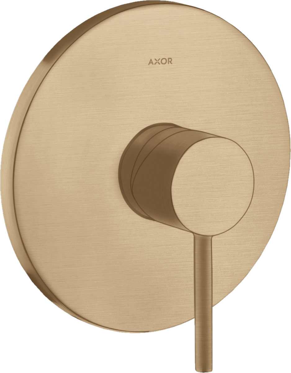 HANSGROHE AXOR Starck podomítková sprchová baterie s kolíkovou rukojetí #10616140 - kartáčovaný bronz