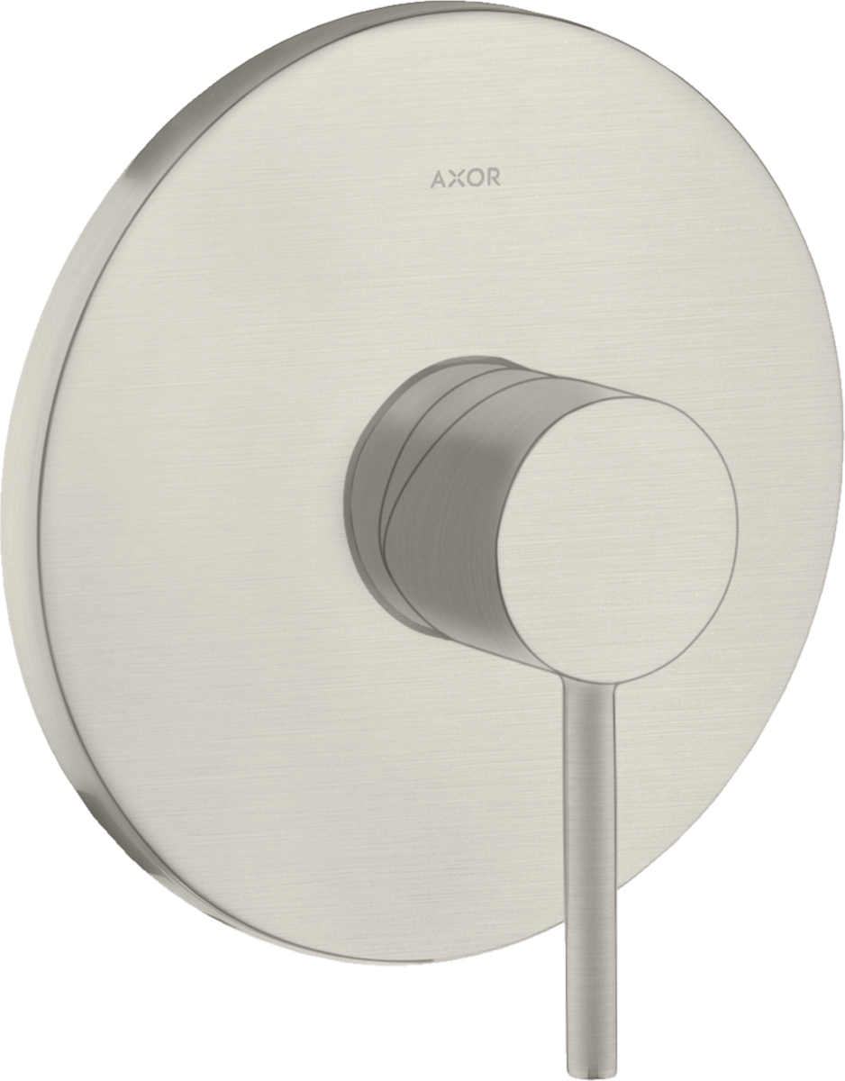 HANSGROHE AXOR Starck podomítková jednopáková sprchová baterie s kolíkovou rukojetí #10616800 - nerezová ocel Optic