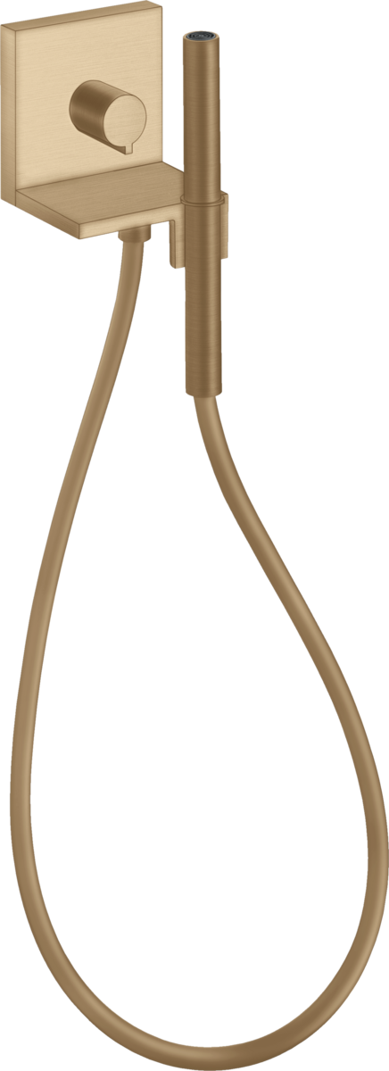 HANSGROHE Modul ruční sprchy AXOR ShowerSolutions 120/120 skrytý úhlový #10651140 - kartáčovaný bronz