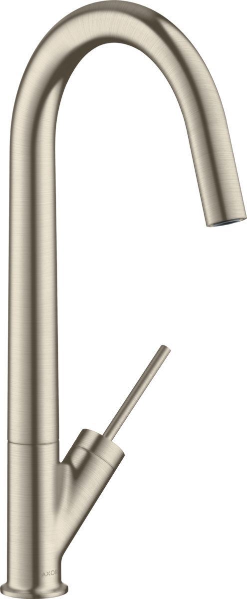 HANSGROHE Jednopáková kuchyňská baterie AXOR Starck 300 s otočnou výpustí #10822820 - kartáčovaný nikl