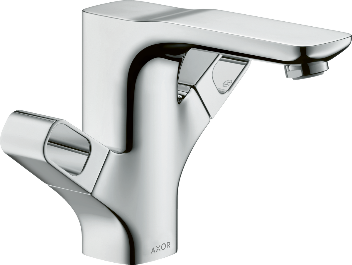 HANSGROHE AXOR Urquiola 2-ruční umyvadlová baterie 120 s výsuvným odpadem #11024820 - kartáčovaný nikl