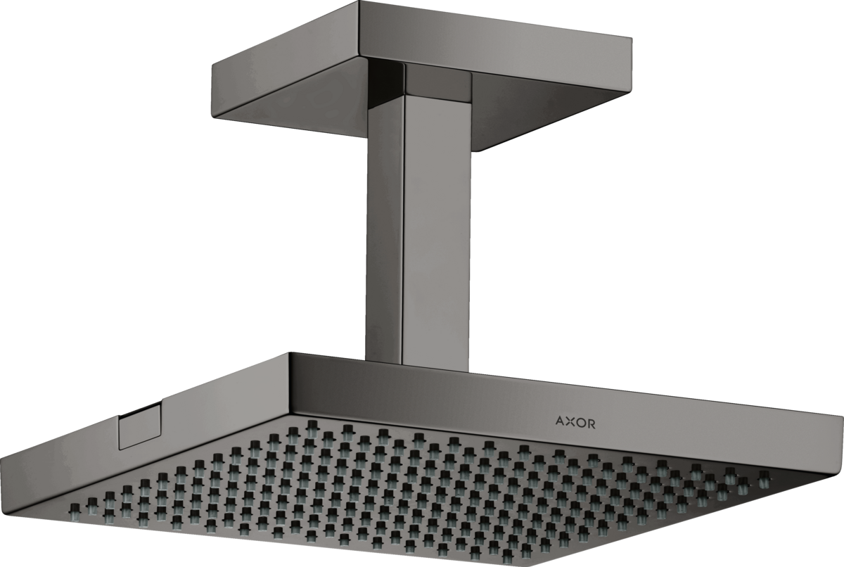 HANSGROHE AXOR ShowerSolutions horní sprcha 240/240 1jet se stropním připojením #10929330 - Leštěný černý chrom
