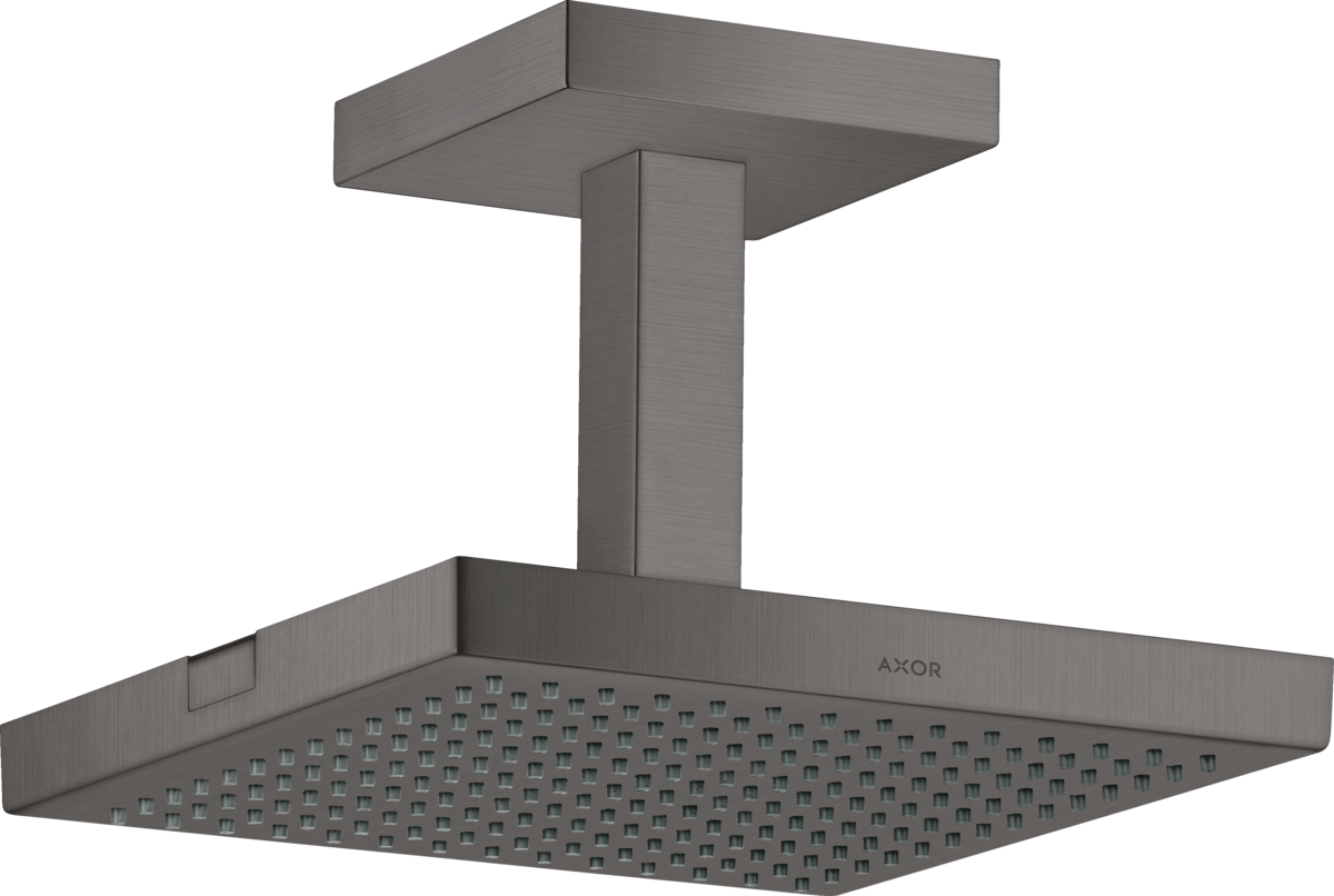 HANSGROHE AXOR ShowerSolutions horní sprcha 240/240 1jet s připojením ke stropu #10929340 - Brushed Black Chrome