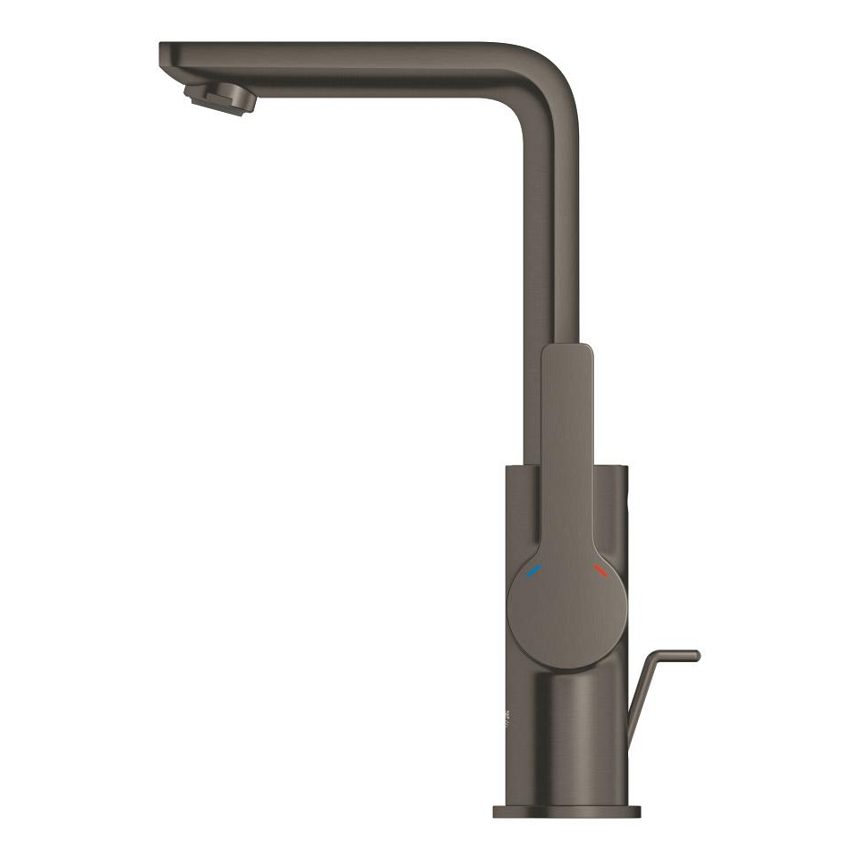 GROHE Lineare Páková umyvadlová baterie DN15, Velikost L kartáčovaný Hard Graphite #23296AL1