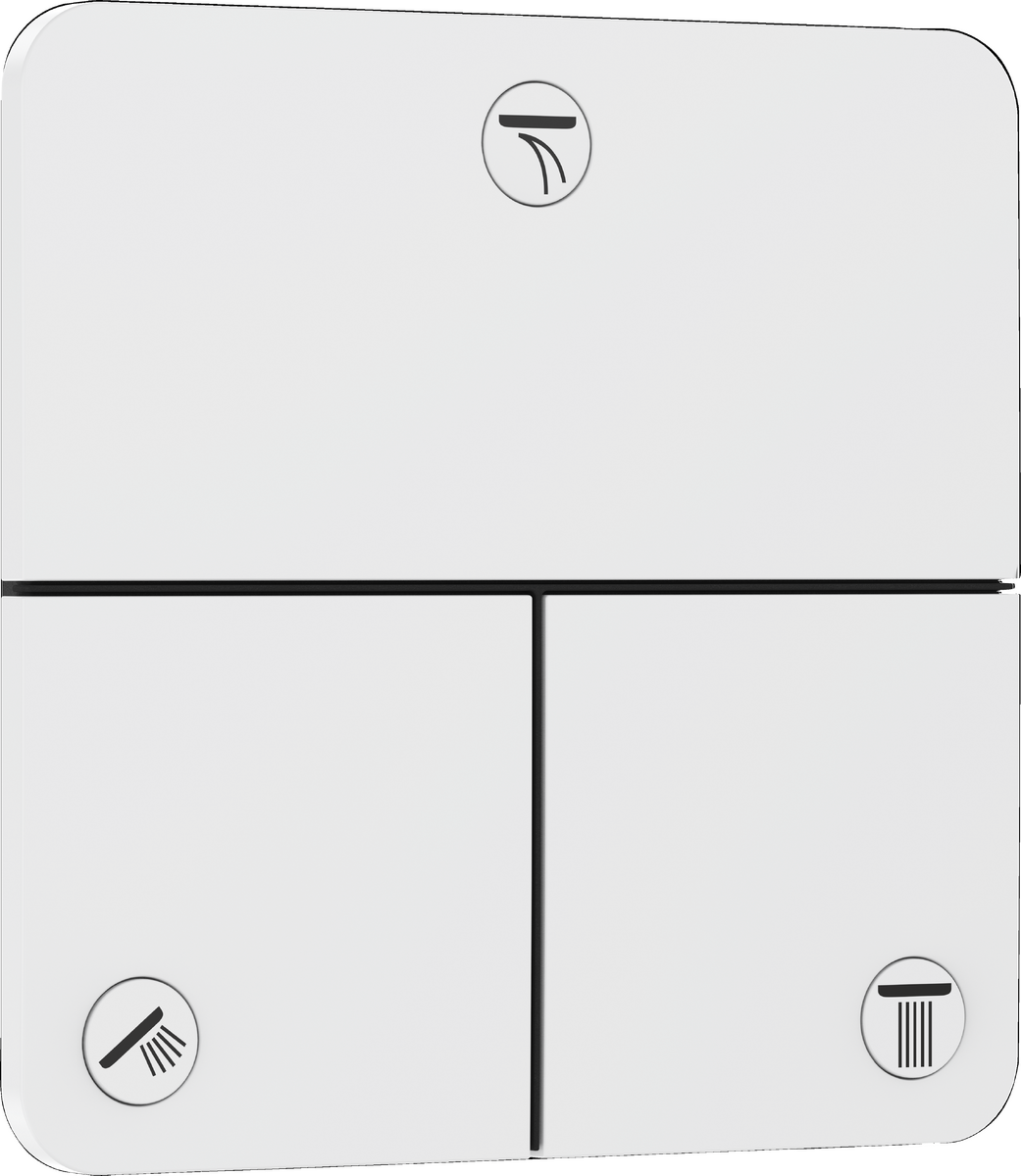HANSGROHE ShowerSelect Comfort Q Ventil pod omítku pro 3 spotřebiče #15587700 - matná bílá