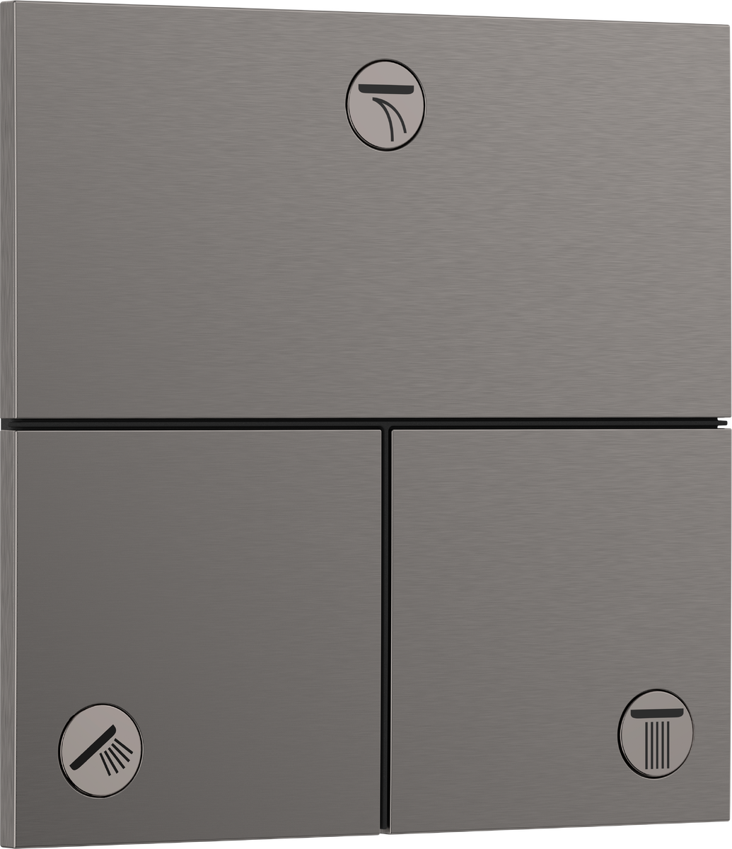 HANSGROHE ShowerSelect Comfort E Ventil pod omítku pro 3 spotřebiče #15573340 - kartáčovaný černý chrom