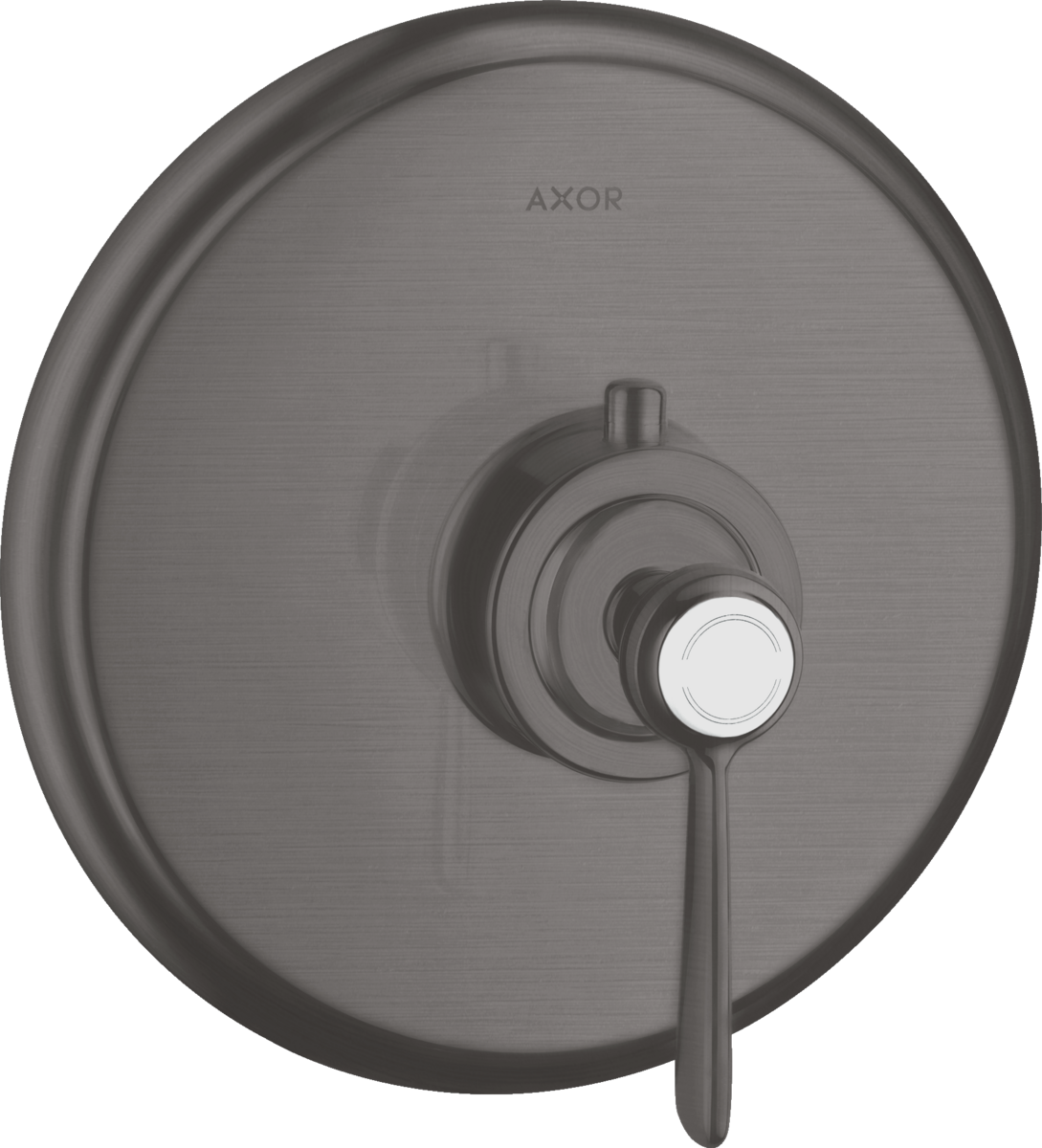 HANSGROHE AXOR Montreux Termostat HighFlow s podomítkovou instalací s páčkovou rukojetí #16824340 - kartáčovaný černý chrom