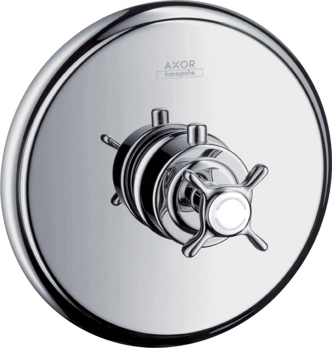 HANSGROHE AXOR Montreux Termostat HighFlow s podomítkovou instalací, s rukojetí ve tvaru kříže #16815000 - chrom