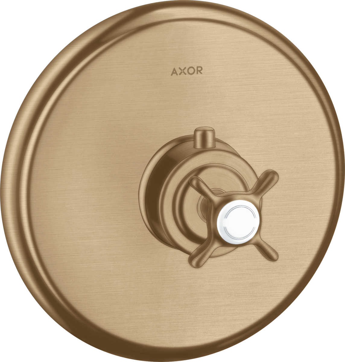 HANSGROHE Termostat AXOR Montreux HighFlow skrytý s křížovou rukojetí #16815140 - kartáčovaný bronz