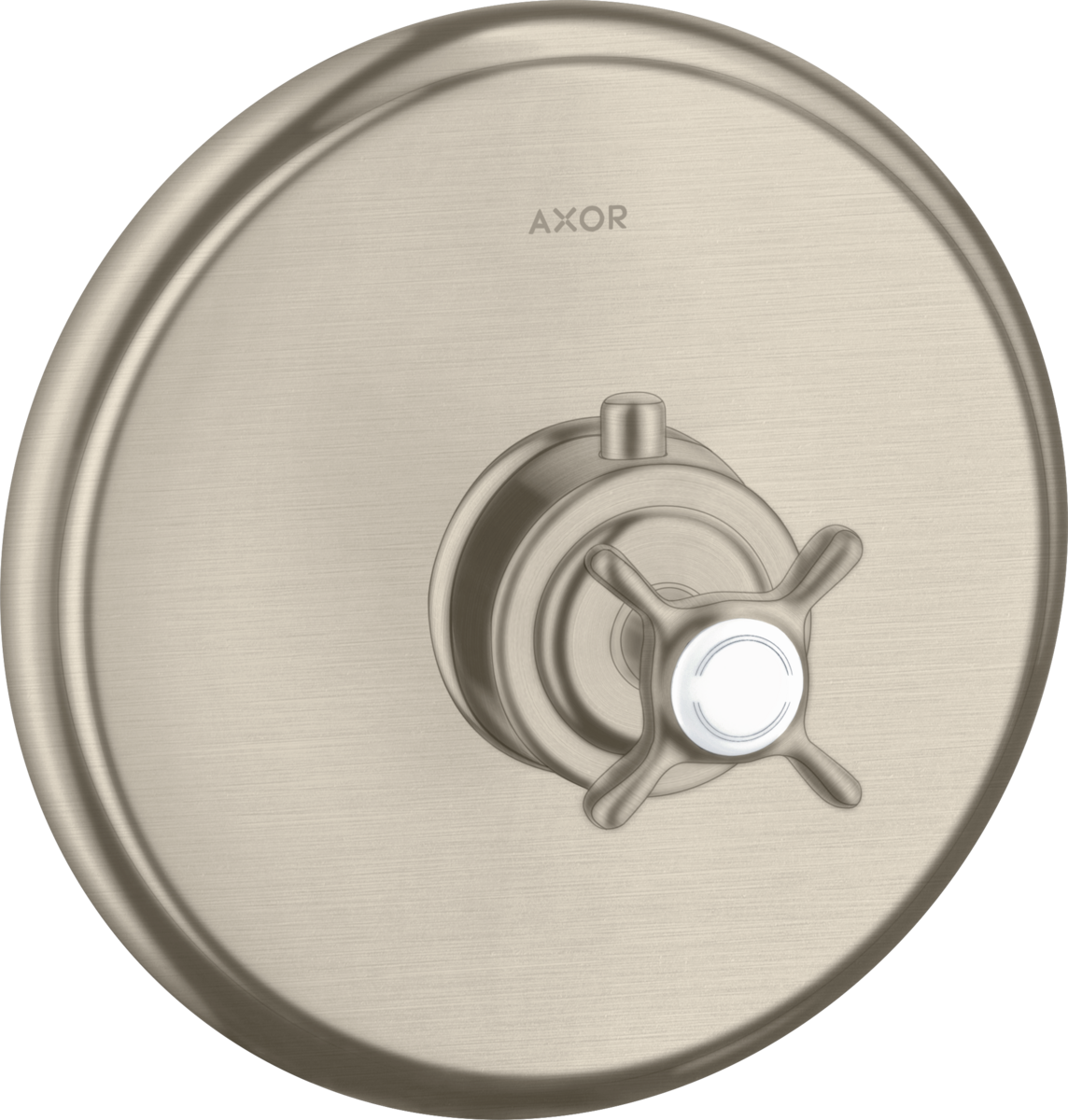 HANSGROHE AXOR Montreux Termostat s podomítkovou instalací s rukojetí ve tvaru kříže #16810820 - kartáčovaný nikl