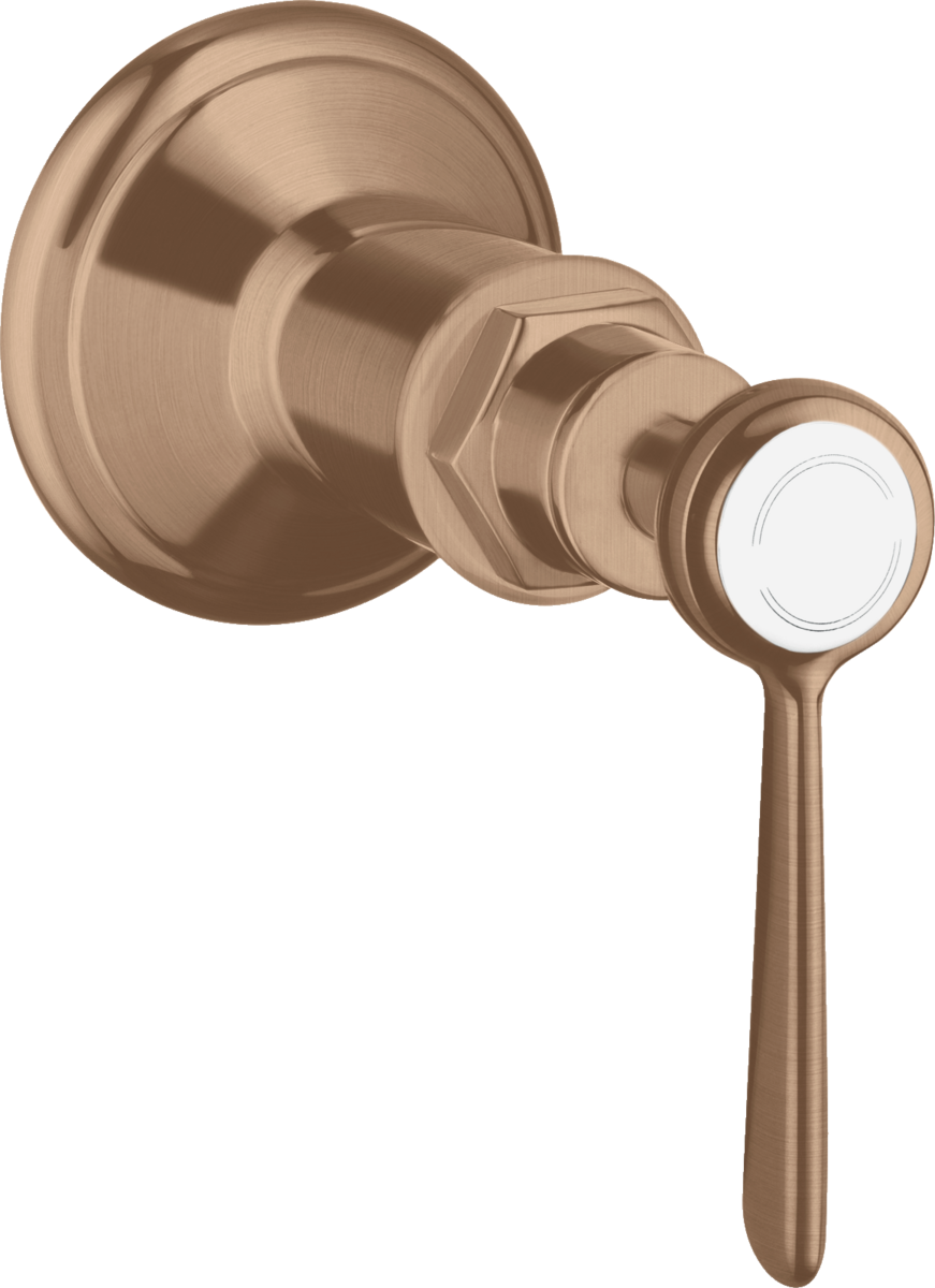 HANSGROHE Skrytý uzavírací ventil AXOR Montreux s pákovou rukojetí #16872310 - Brushed Red Gold