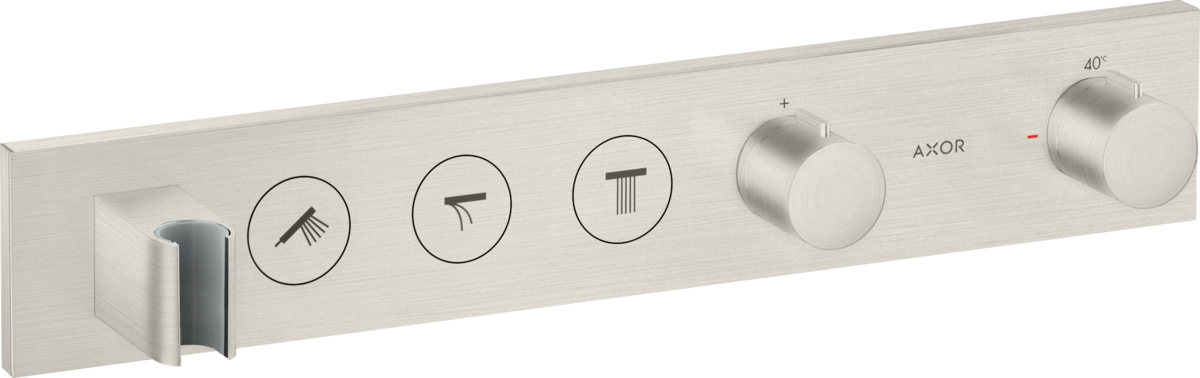 HANSGROHE Modul termostatu AXOR ShowerSolutions Select 530/90 skrytý pro 3 spotřebiče #18356800 - nerezová ocel Optic