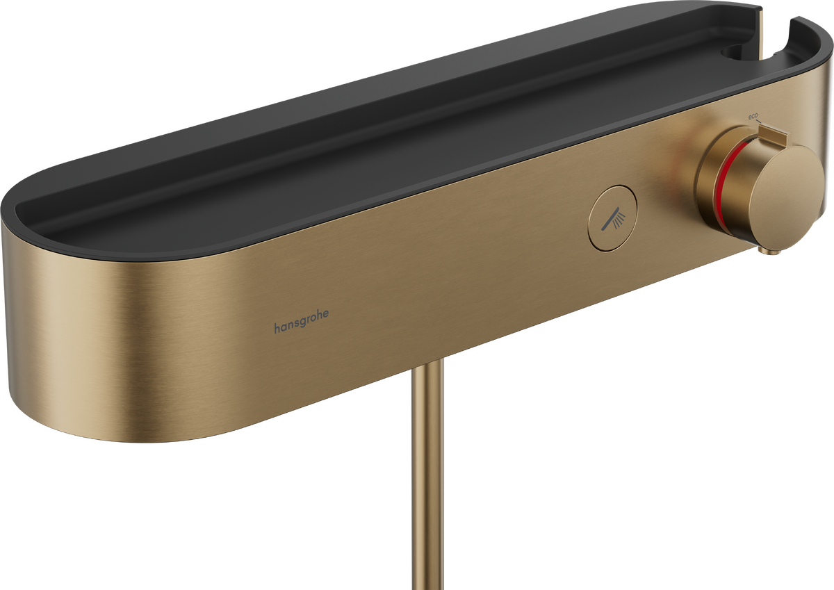 HANSGROHE ShowerTablet Select Sprchový termostat 400 na stěnu #24360140 - kartáčovaný bronz