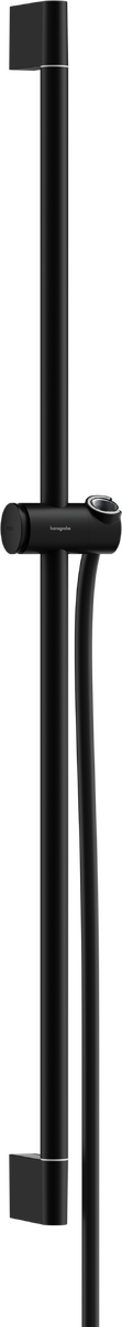 HANSGROHE Unica Sprchová tyč S 90 cm s jezdcem Push a sprchovou hadicí Isiflex 160 cm #24401670 - matná černá