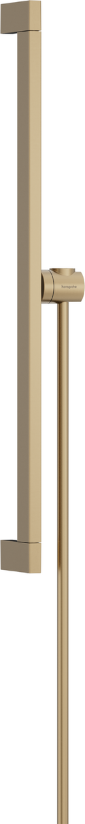 HANSGROHE Unica Sprchová tyč E Puro 65 cm se snadno posuvným držákem ruční sprchy a sprchovou hadicí Isiflex 160 cm #24404140 - kartáčovaný bronz