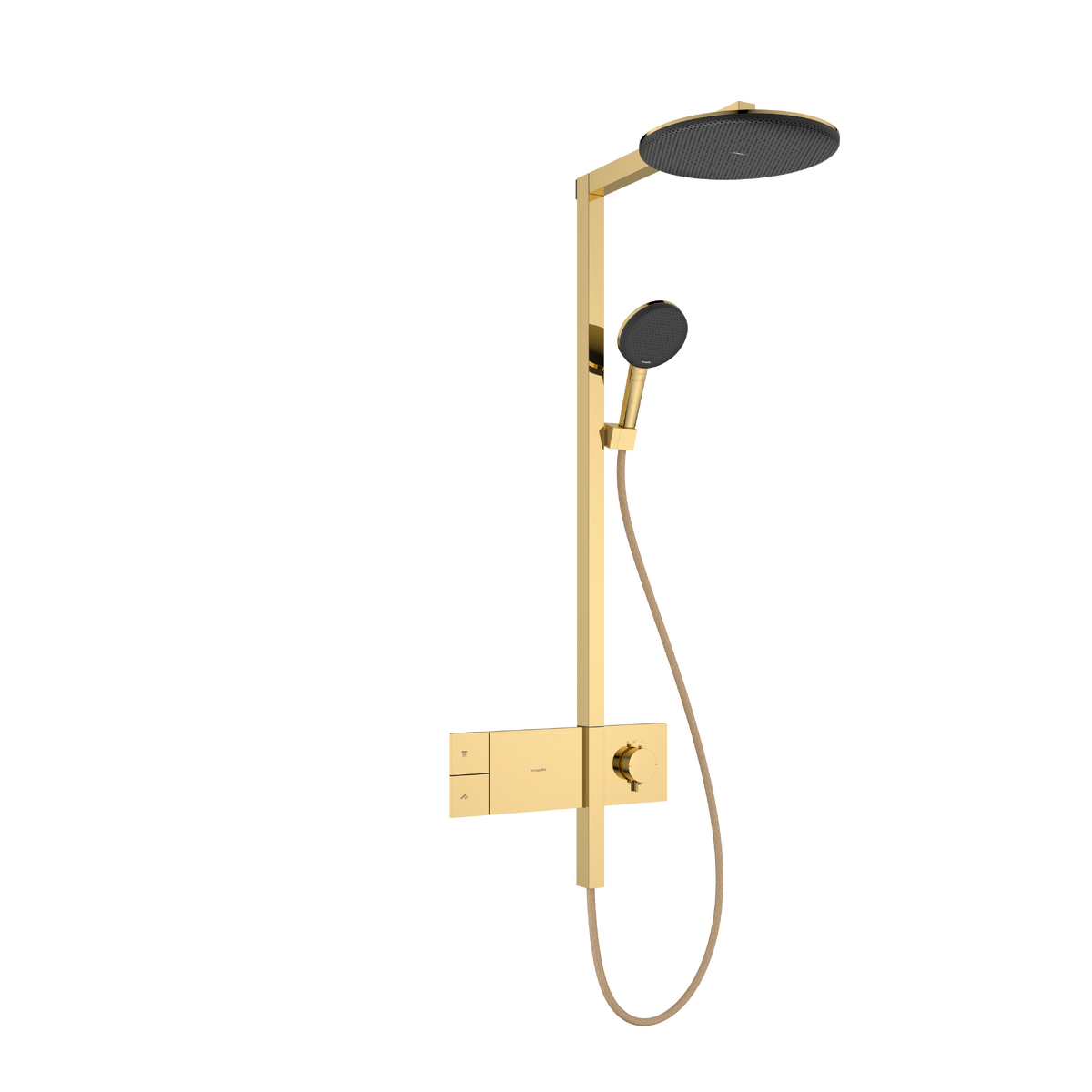 HANSGROHE Raindance Alive S Showerpipe 300 1jet s termostatem ShowerSelect Comfort #24582990 - leštěný vzhled zlata